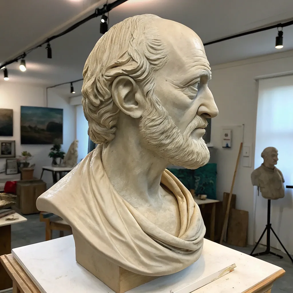 Genesis sculpture at AELVARION studio