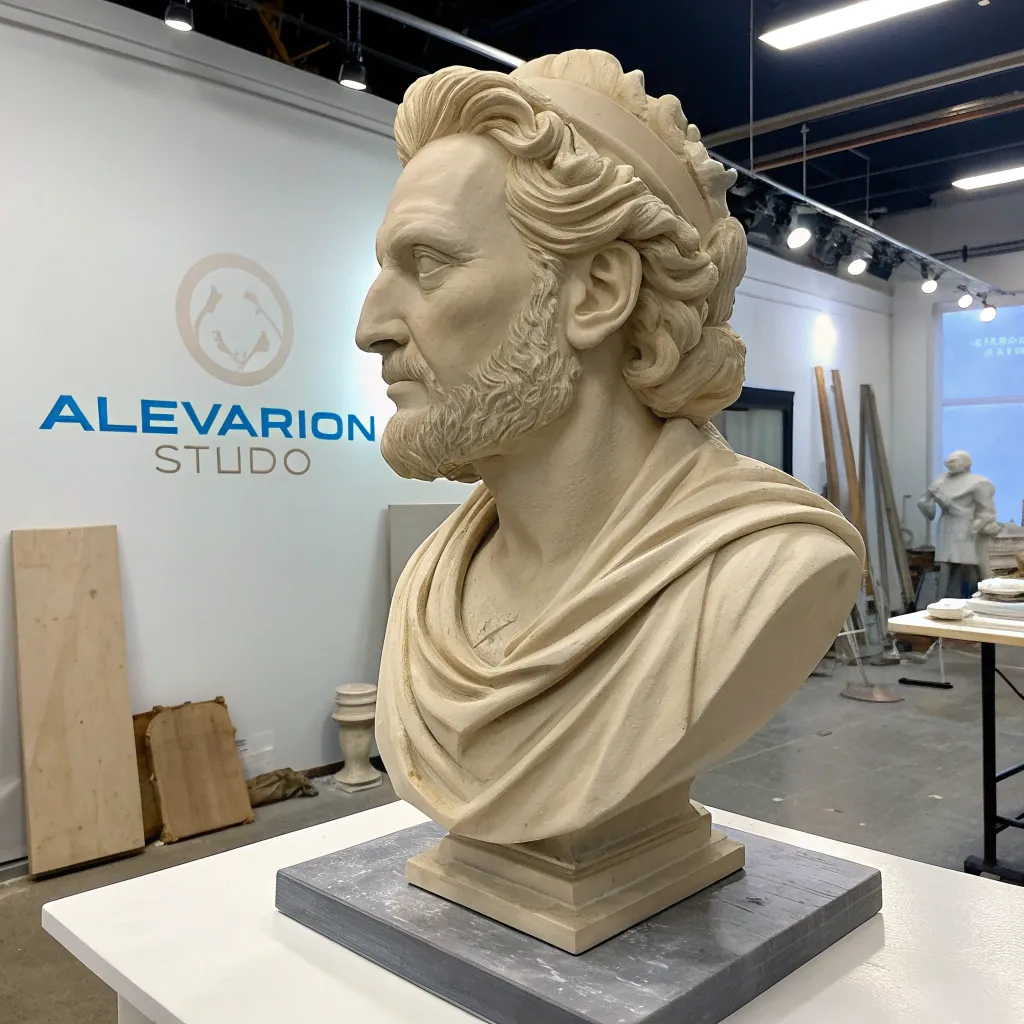 Vision sculpture at AELVARION studio